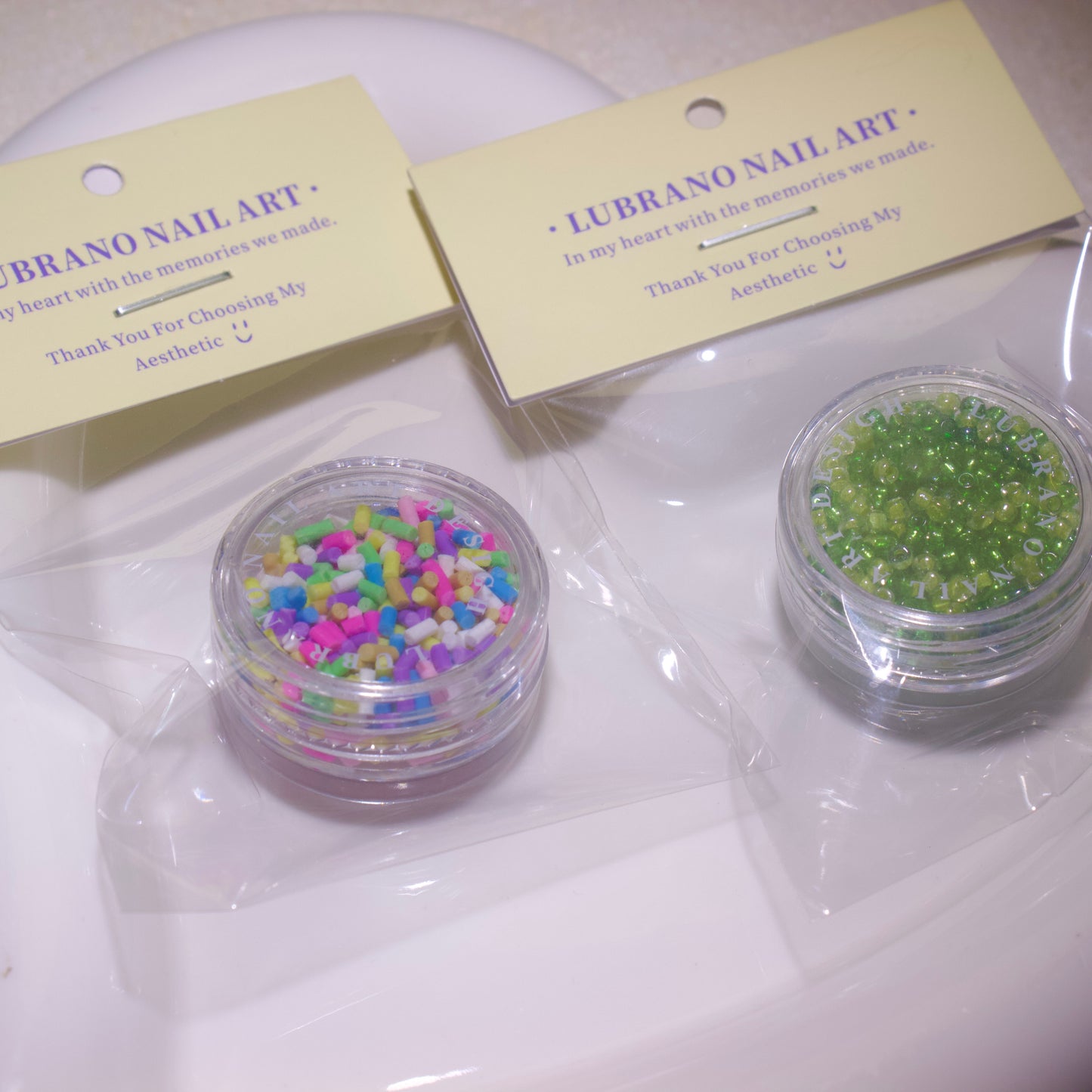 LUBRANO NAIL - Candy series colorful small sugar needle nail decorations