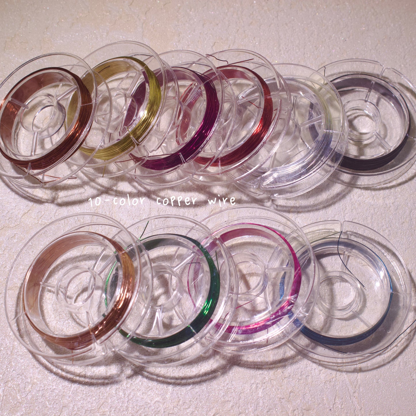 LUBRANO NAIL - Colored copper wire, nail art tool colored copper wire, niche styling DIY, 0.3MM