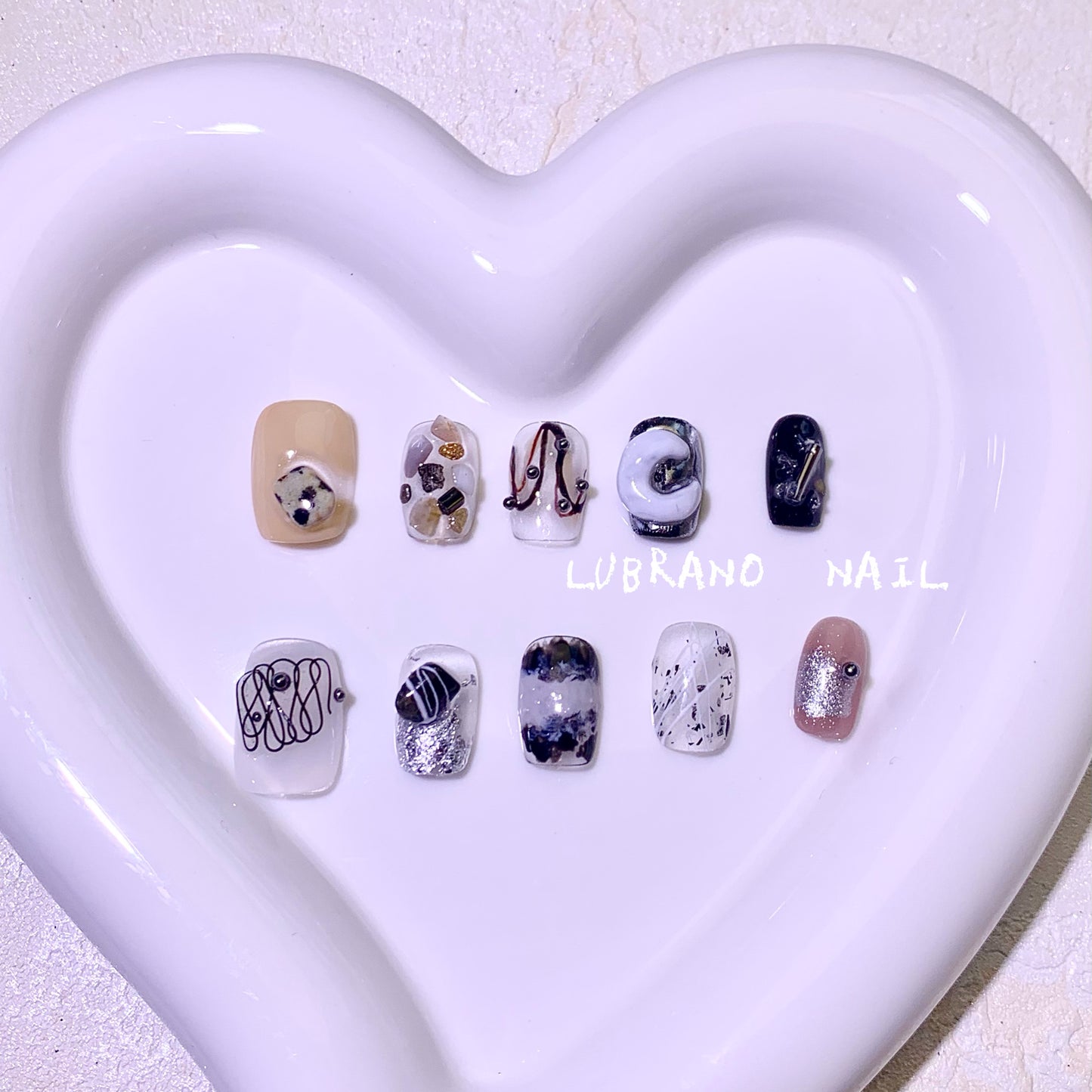 LUBRANO NAIL - INS style autumn and winter Maillard series manicure material package