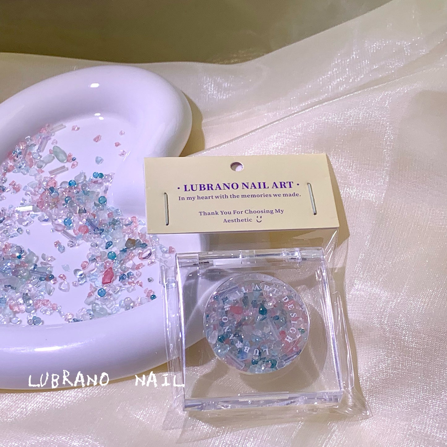 LUBRANO NAIL - Monet's Oil Painting Garden Series Nail Art Decoration