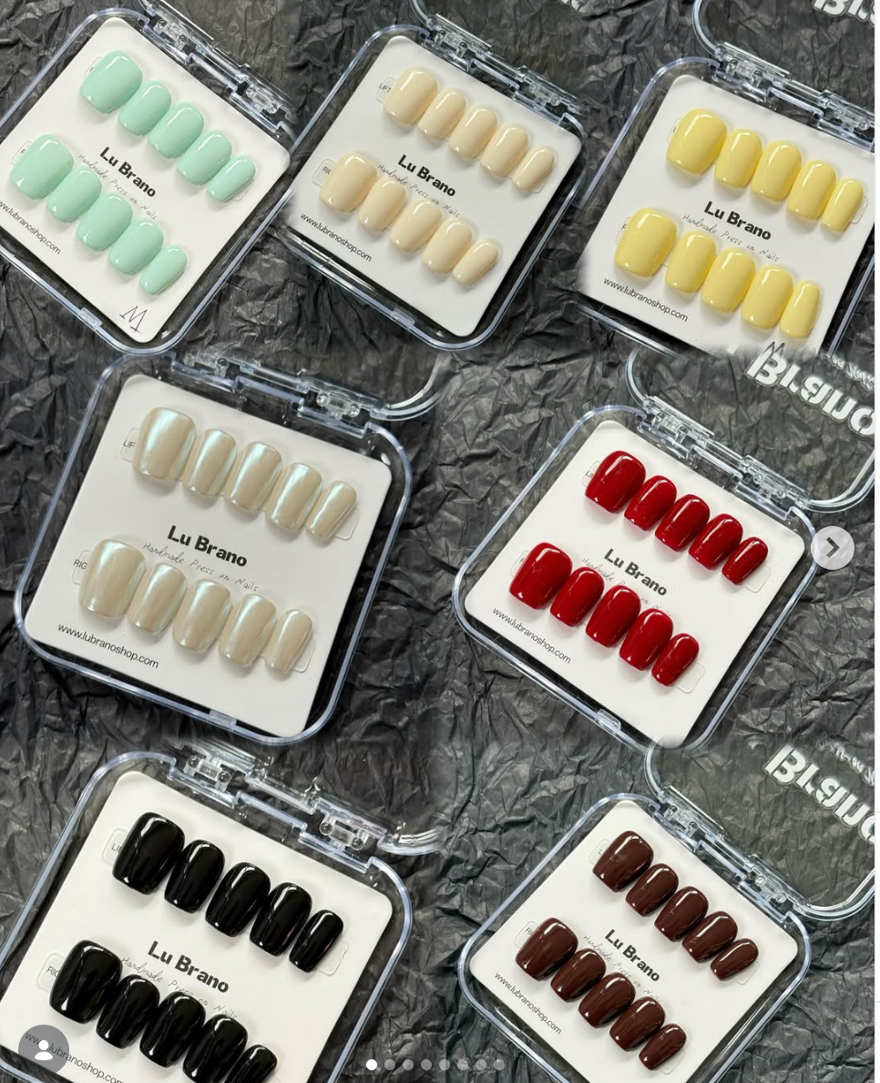 Classic Single Color| Short Nails | Press on nails |Handmade