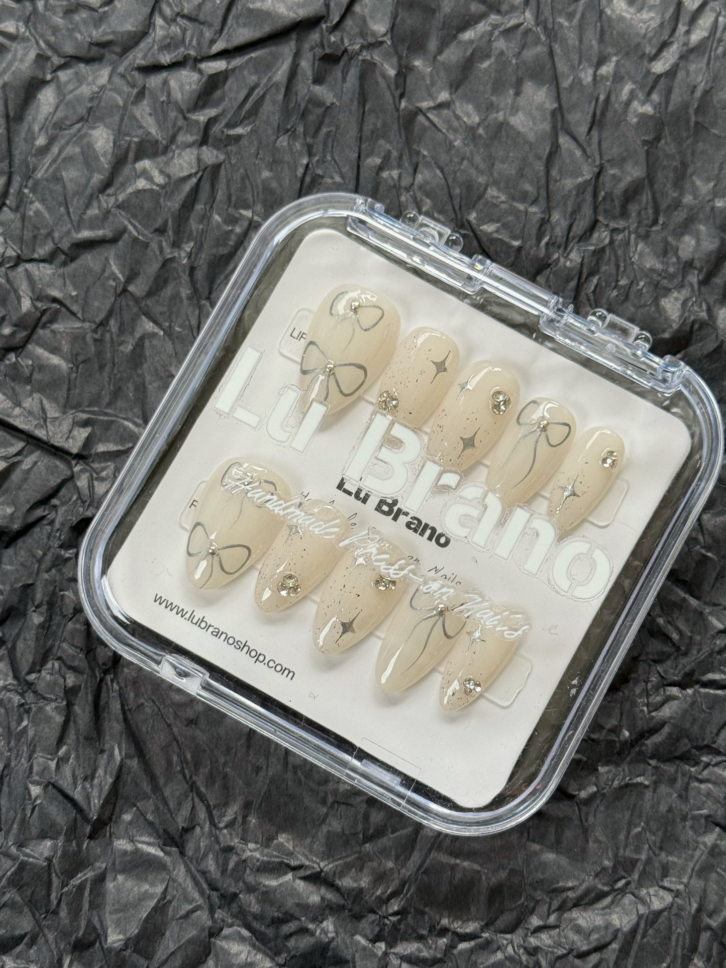 White Cosmic Nails | Almond Shape | Short Nails | Glitter | Milky White Nails | Super Beautiful | Insta Style