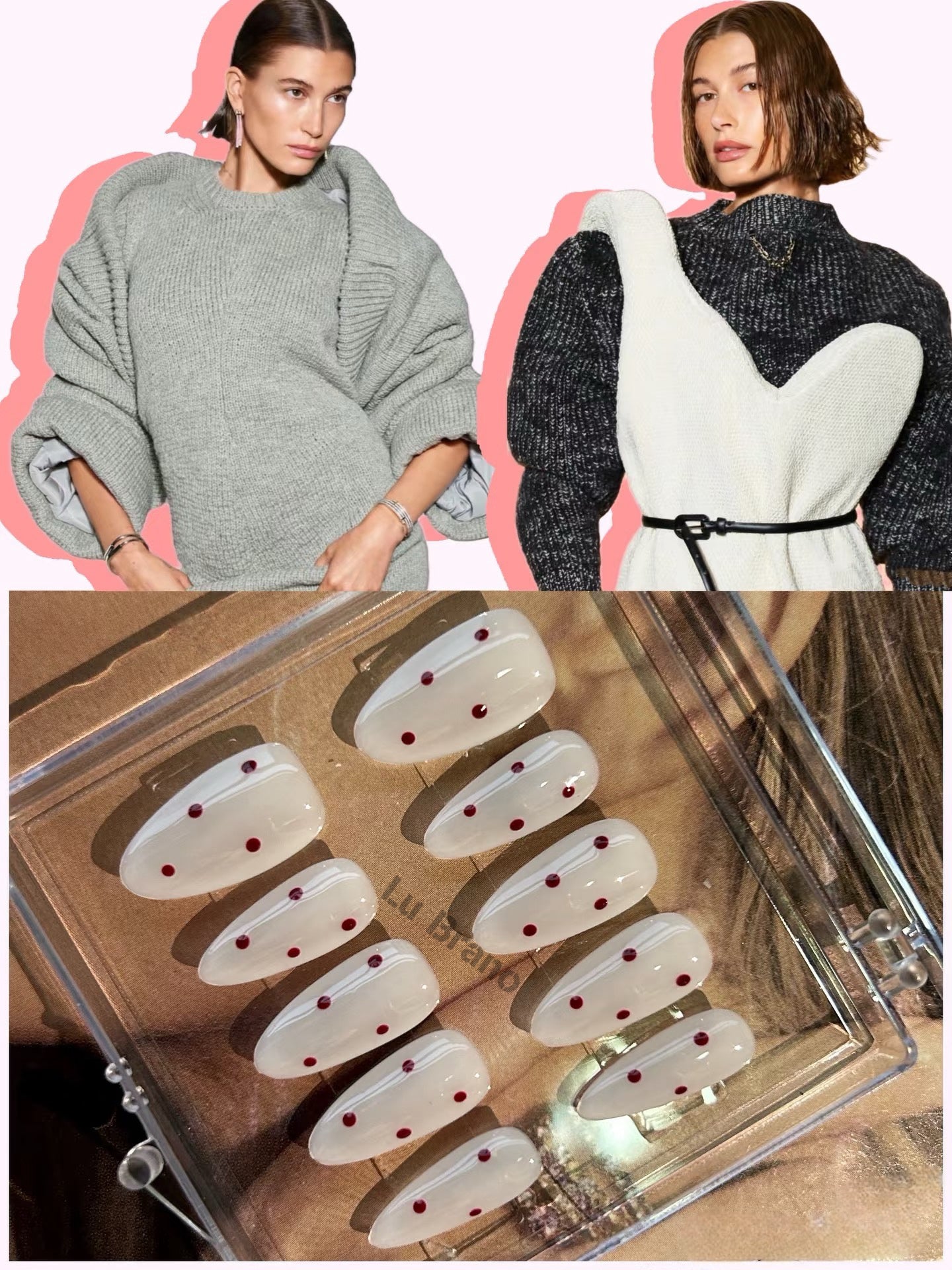 Hailey-Inspired Polka Dot Nails | Simple | Minimalist | Versatile | Elegant | Chic