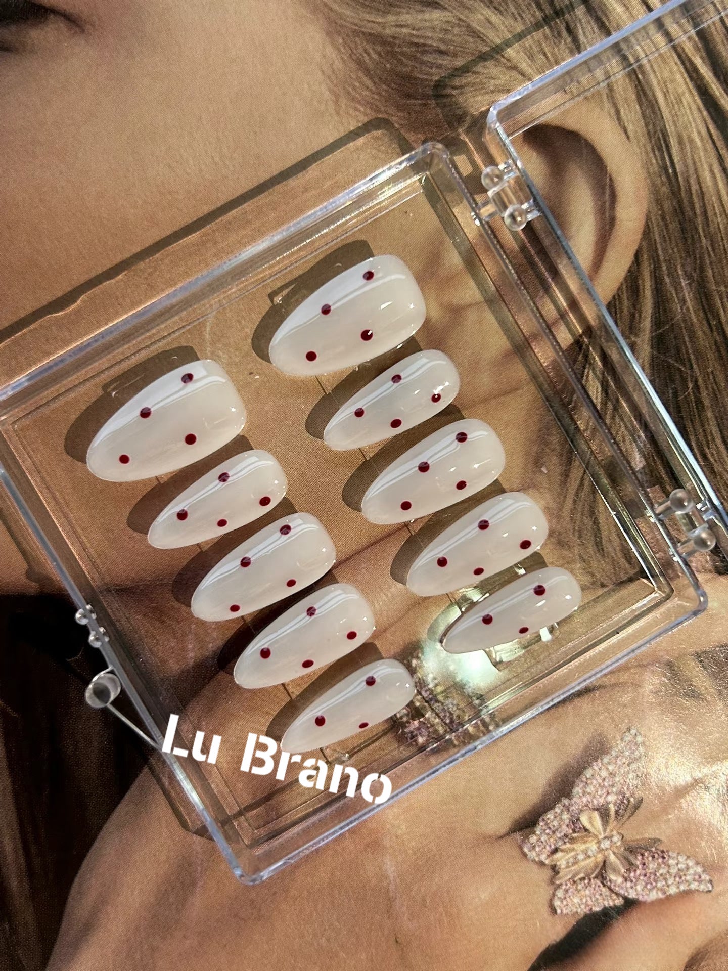 Hailey-Inspired Polka Dot Nails | Simple | Minimalist | Versatile | Elegant | Chic