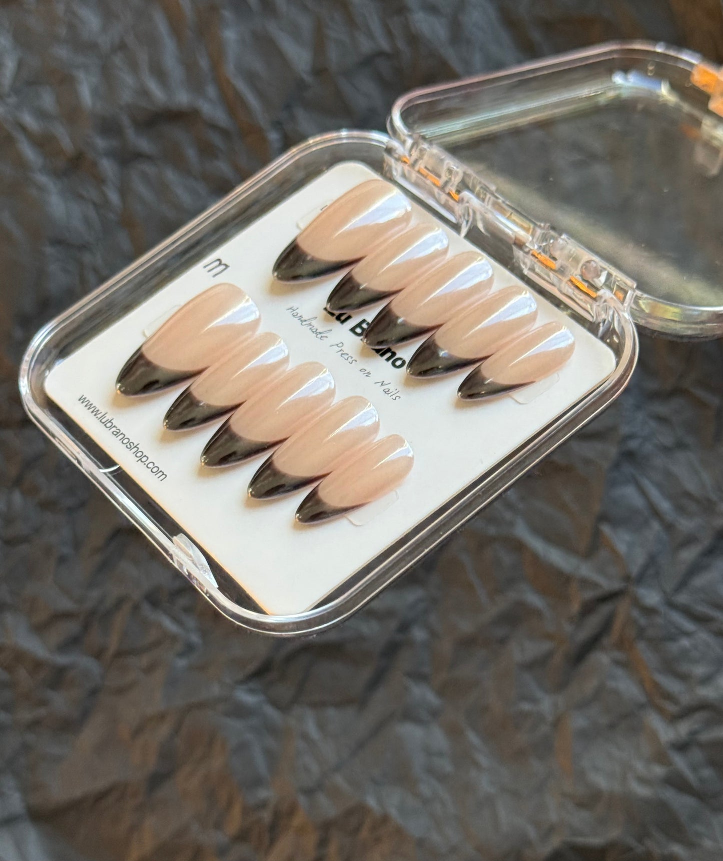 Classic Brown French ｜ Almond Shape ｜ Press on nails