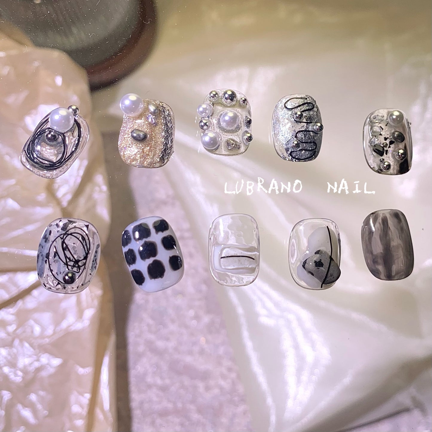 LUBRANO NAIL - INS Style Spotted Stone Manicure Decoration