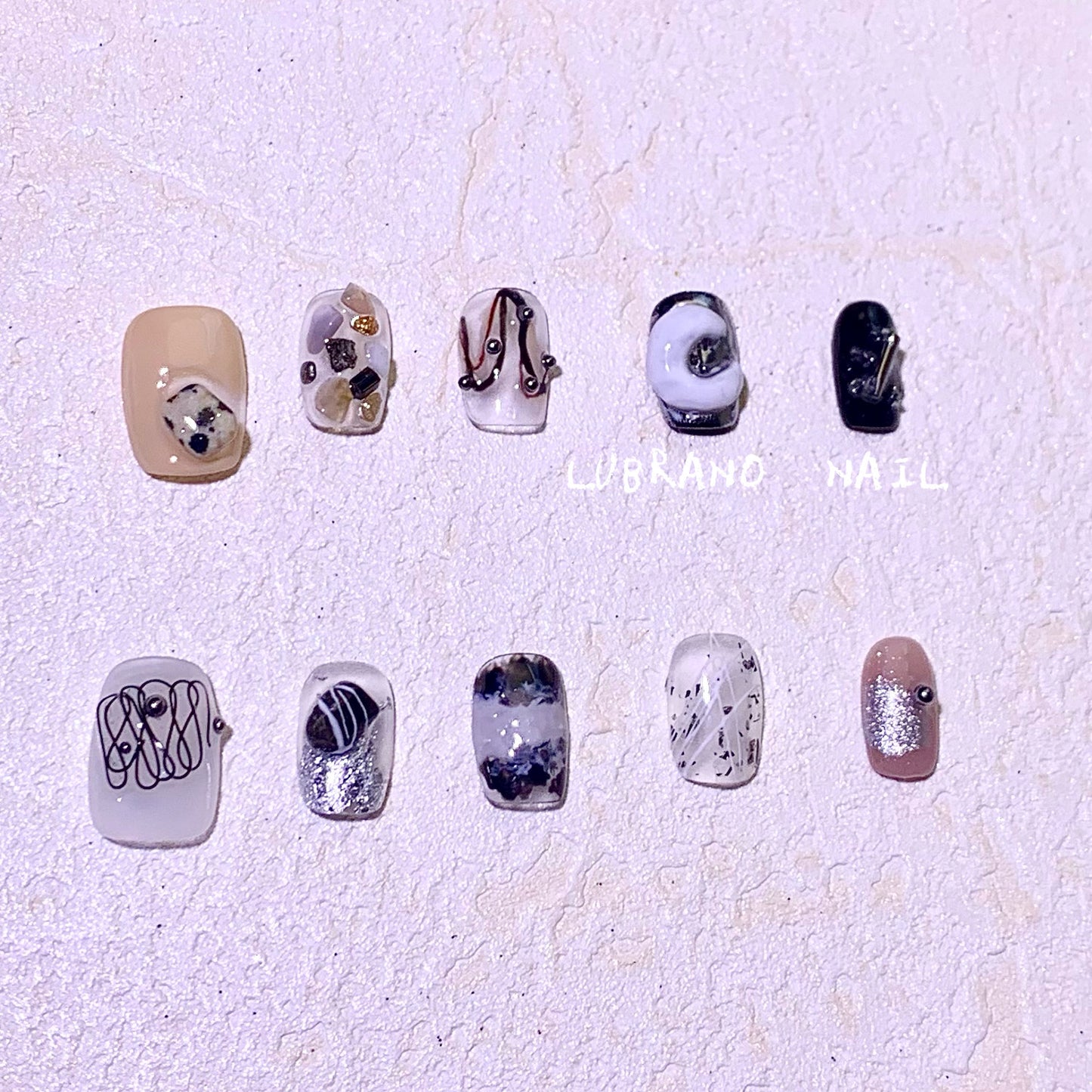 LUBRANO NAIL - INS Style Spotted Stone Manicure Decoration