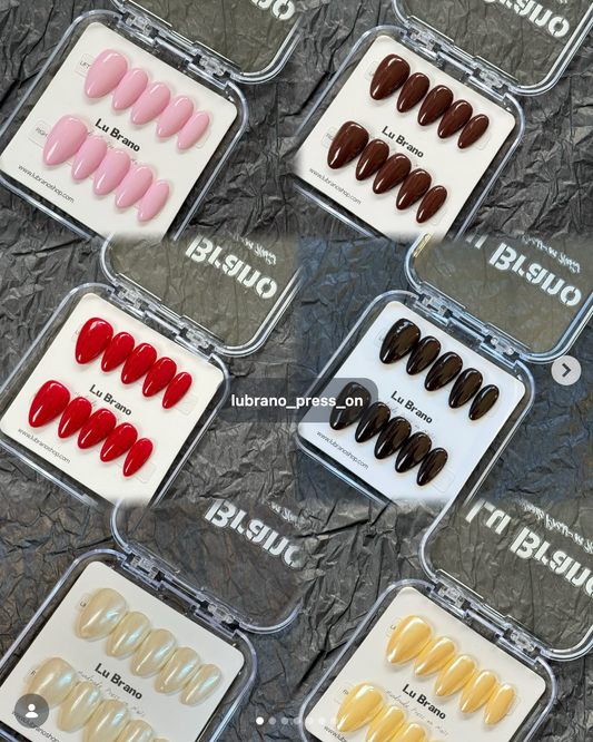 Solid Color Almond Nails｜Minimalist & Elegant｜Work-Friendly Nails｜Perfect Everyday Length｜Salon-Quality Finish｜Press-On Nails｜Available in Multiple Shades