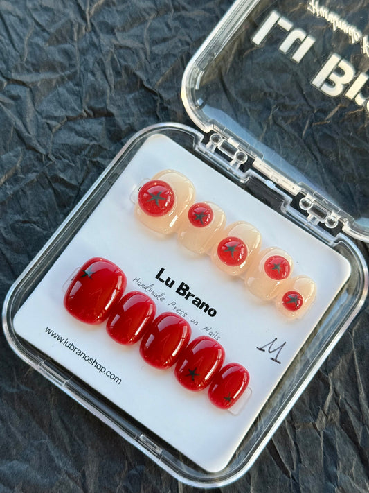 Adorable Tomato Nails