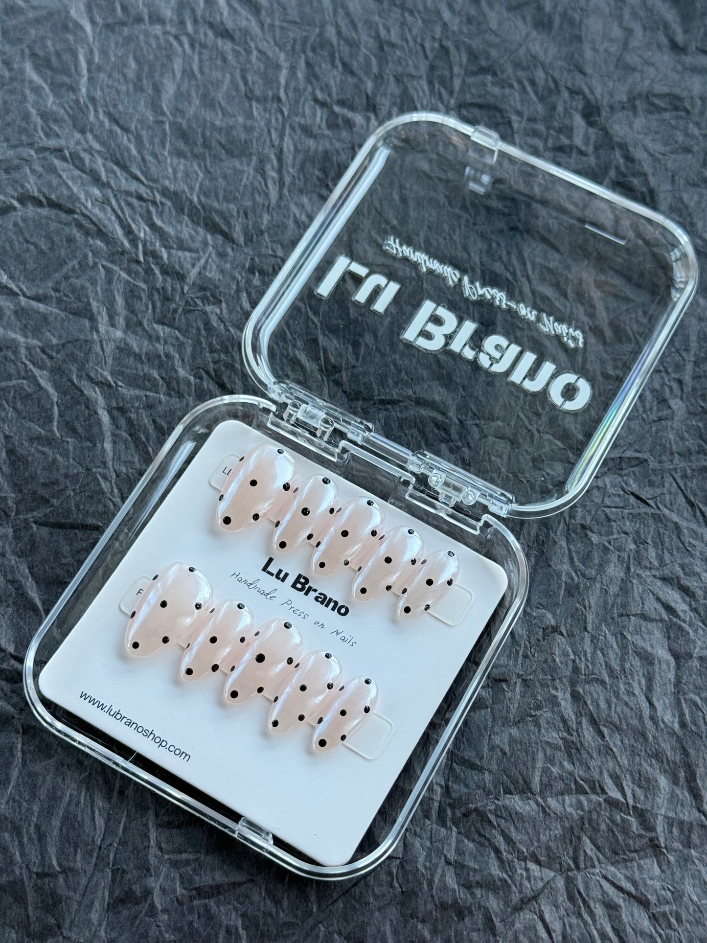 Polka Dot Nail |Black or White