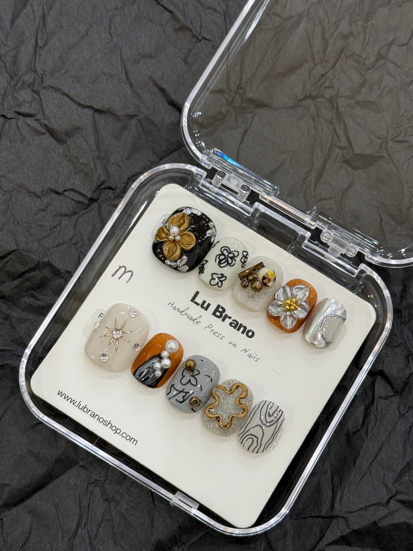 Vintage Japanese Style| Short Nails