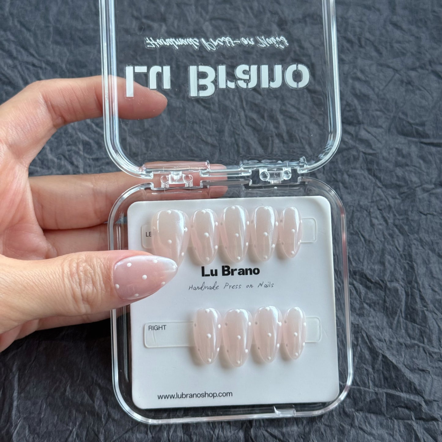 Polka Dot Nail |Black or White