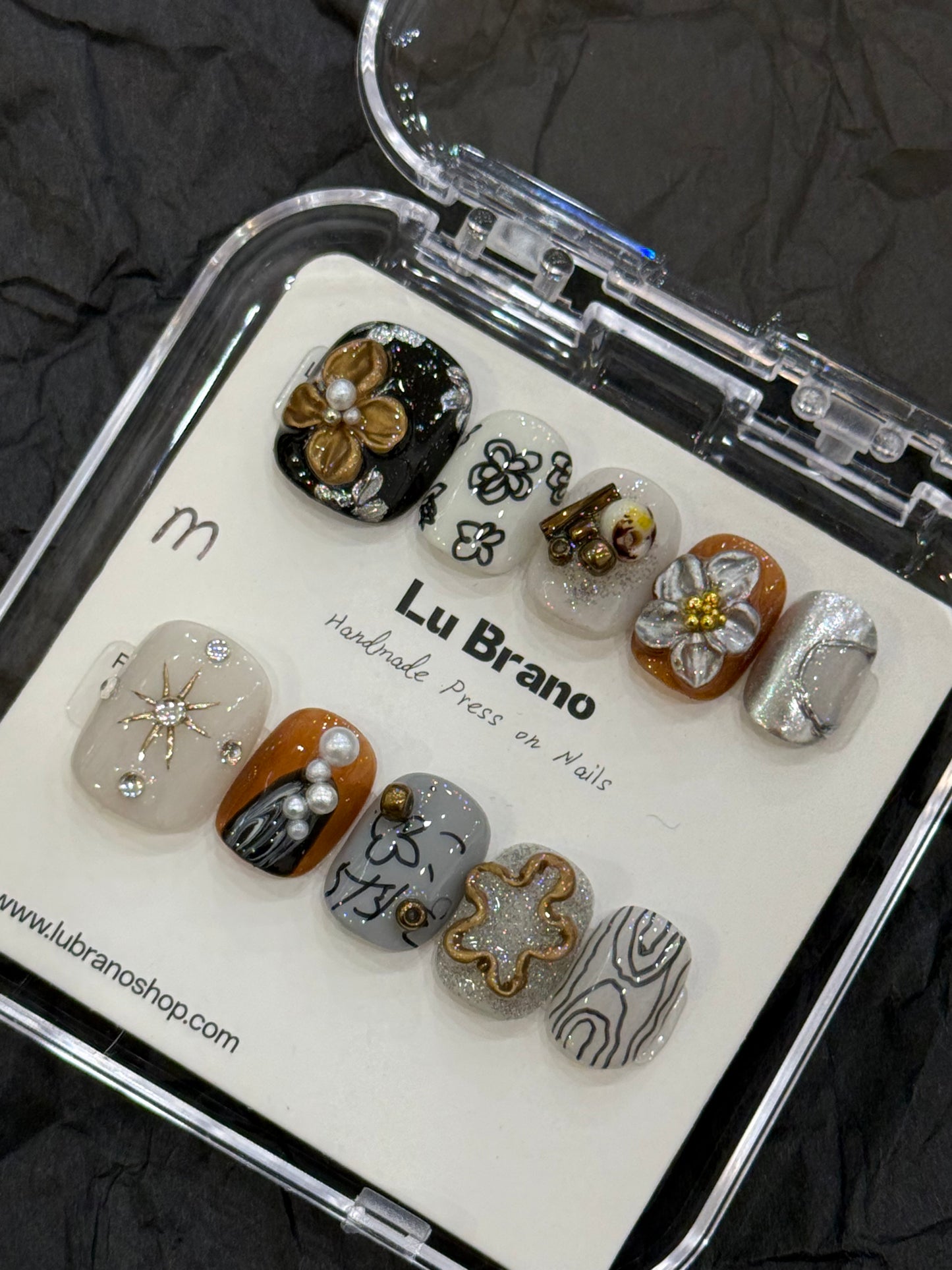 Vintage Japanese Style| Short Nails