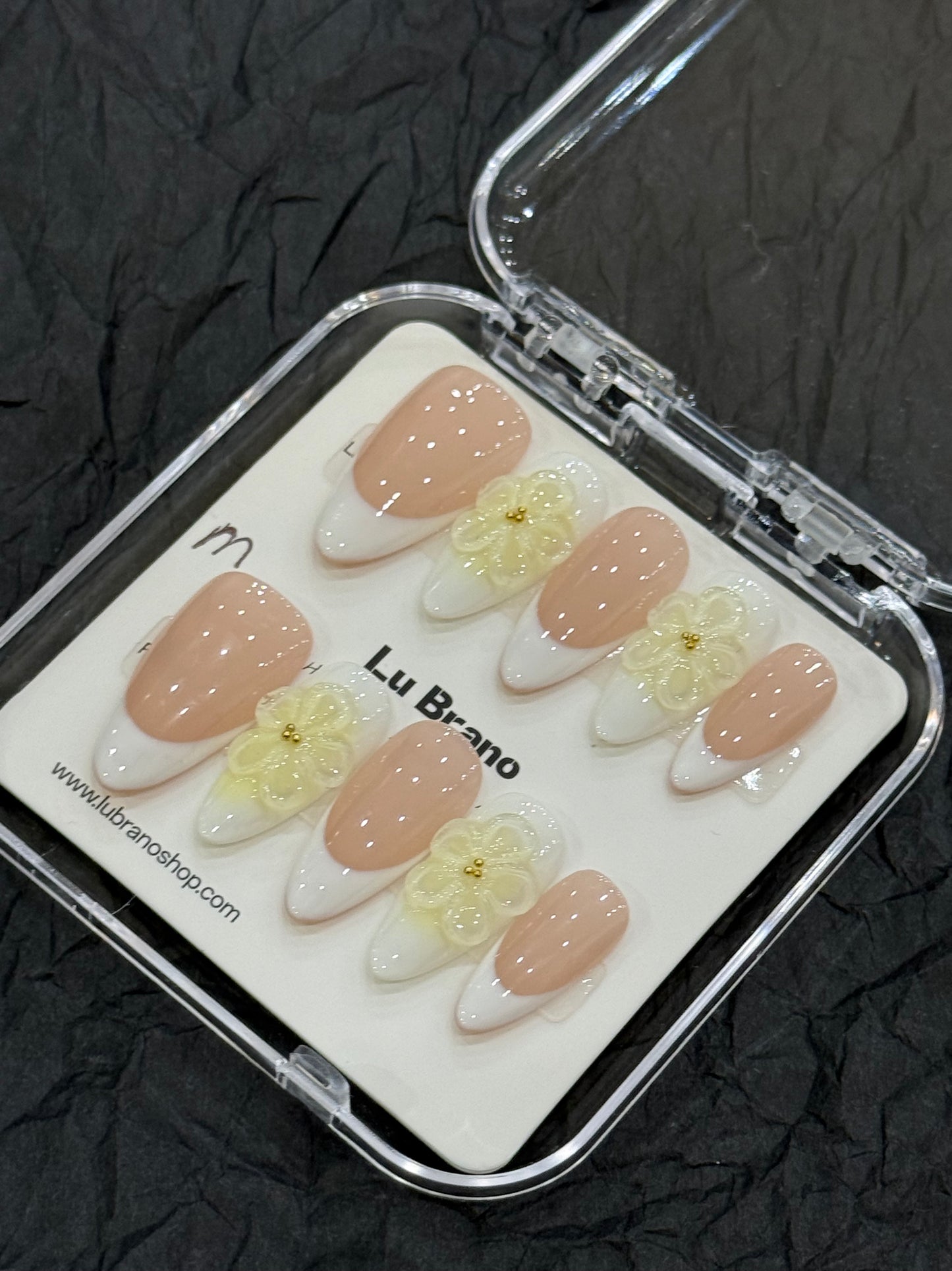 Elegant White French | 3D White French Tips | Chic French Manicure | Minimalist & Luxe | Almond Shape | Handmade