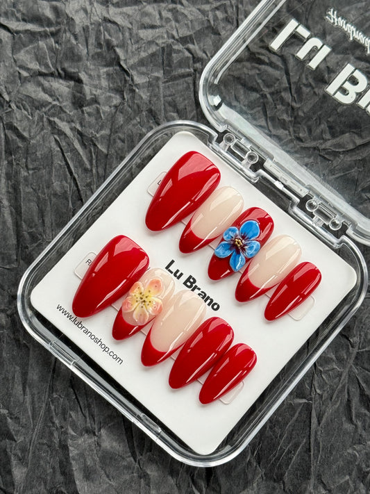 Chinese Wedding Phoenix-Inspired Nails